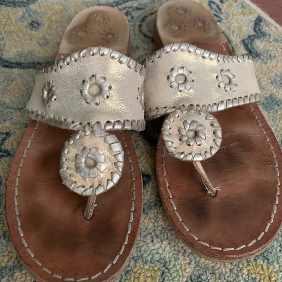 Champagne Gold Jack Rogers Sandals - Picture 2 of 4